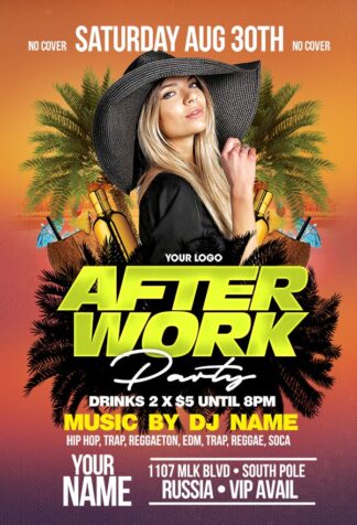 After Work after work Event flyers
