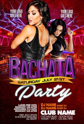 Bachata Party bachata party Music flyers