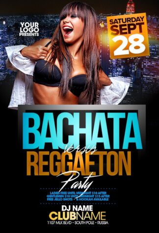 Bachata Vs Reggaeton bachata vs reggaeton Music flyers