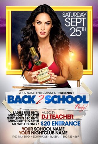 Back To School Dj Party back to school dj party Seasonal flyers
