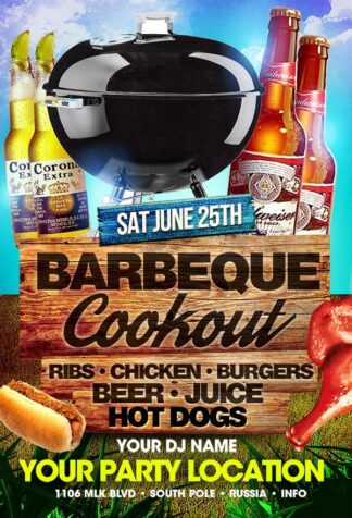 Barbecue Cookout barbecue cookout Event flyers
