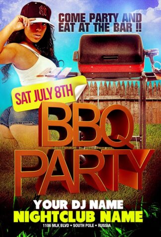 Barbecue Party barbecue party Event flyers