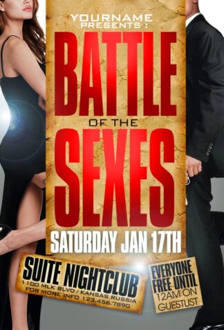 Battle Of The Sexes battle of the sexes Music flyers