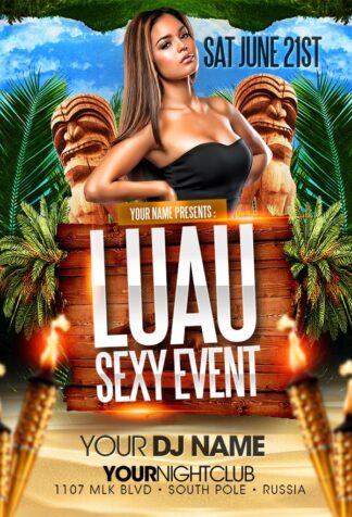 Beach Tiki Party beach tiki party Seasonal flyers