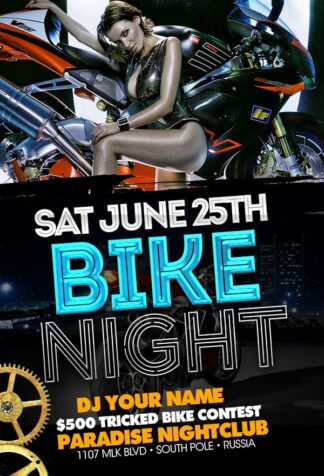 Bike Night bike night Event flyers