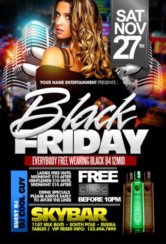 Black Friday Hot Party black friday hot party Seasonal flyers