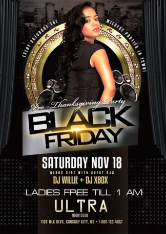 Black Friday Party black friday party Seasonal flyers