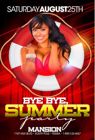 Bye Bye Summer bye bye summer Seasonal flyers