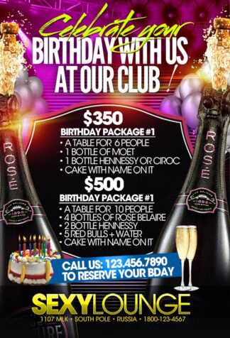 Celebrate Your Birthday celebrate your birthday Event flyers