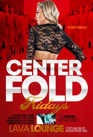 Centerfold Fridays centerfold fridays Event flyers