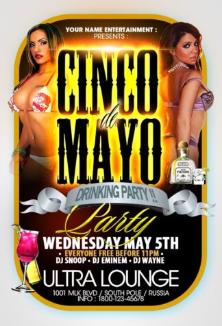 Cinco De Mayo Drinking Party cinco de mayo drinking party Community flyers