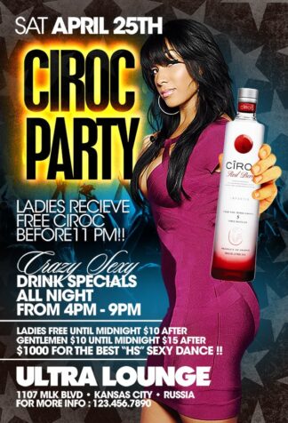 Ciroc Party ciroc party Event flyers
