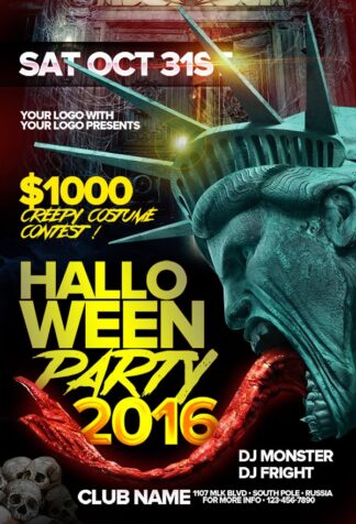 Creepy Halloween creepy halloween Seasonal flyers