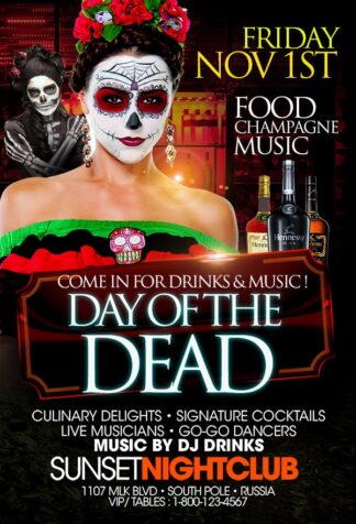 Day Of The Dead day of the dead Seasonal flyers