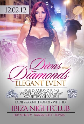 Diamonds&Divas diamonds&divas Event flyers