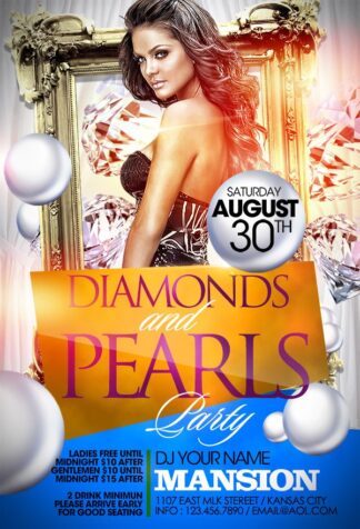 Diamonds&Pearls diamonds&pearls Event flyers