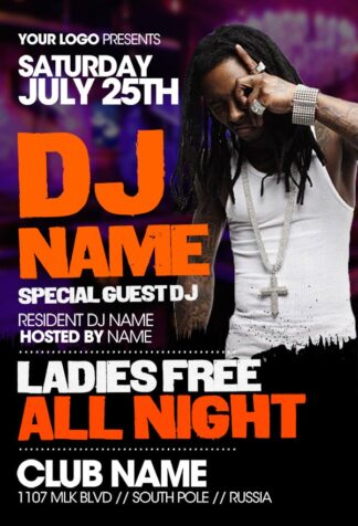 Dj Name dj name Music flyers