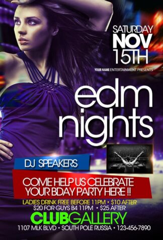 Edm Nights edm nights Music flyers