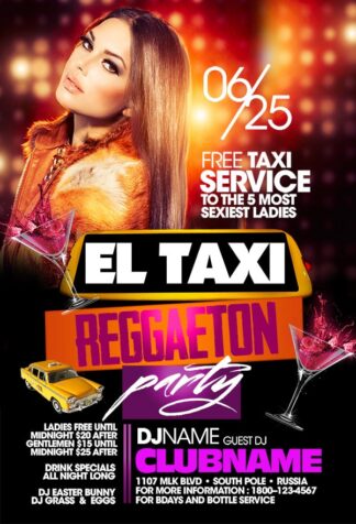 El Taxi el taxi Music flyers