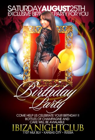 Exclusive Birthday Party exclusive birthday party Event flyers