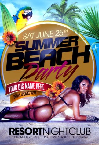 Exotic Summer Party exotic summer party Seasonal flyers