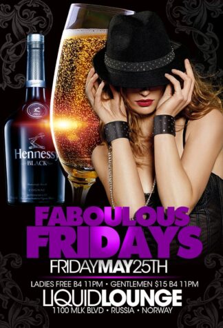 Fabolous Fridays fabolous fridays Event flyers