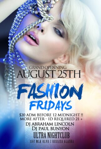 Fashion Fridays fashion fridays Event flyers