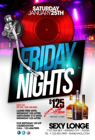 Friday Nights friday nights Event flyers