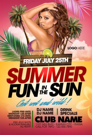 Fun In The Sun fun in the sun Seasonal flyers