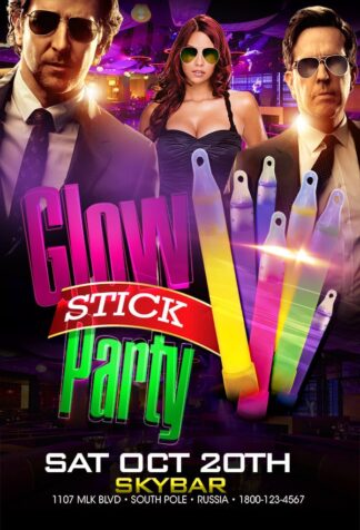 Glow Stick Hangover glow stick hangover Event flyers