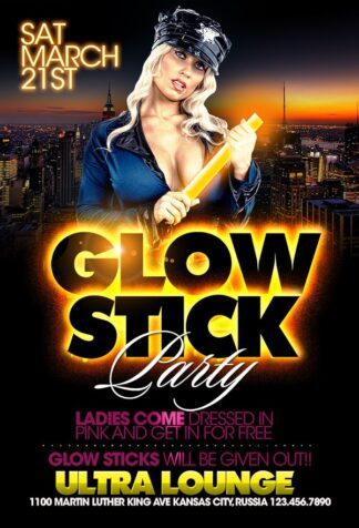 Glow Stick Party glow stick party Event flyers