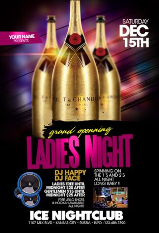 Grand Opening Ladies Night grand opening ladies night Event flyers