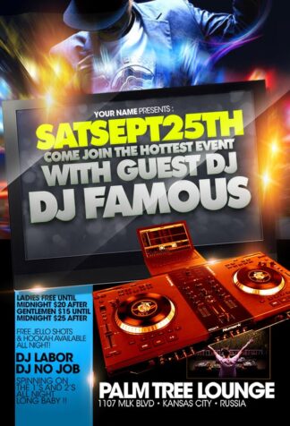Guest Dj guest dj Music flyers
