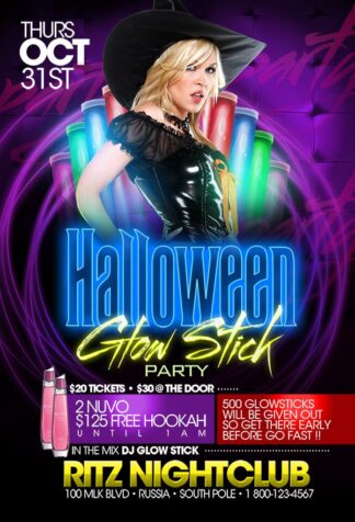 Hallo Glow Stick Party hallo glow stick party Seasonal flyers