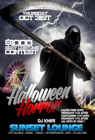 Hallo Horror hallo horror Seasonal flyers