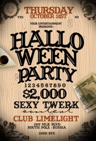 Hallo Ouija hallo ouija Seasonal flyers