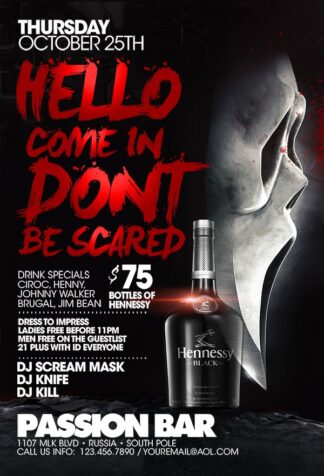 Hallo Scream Mask hallo scream mask Seasonal flyers