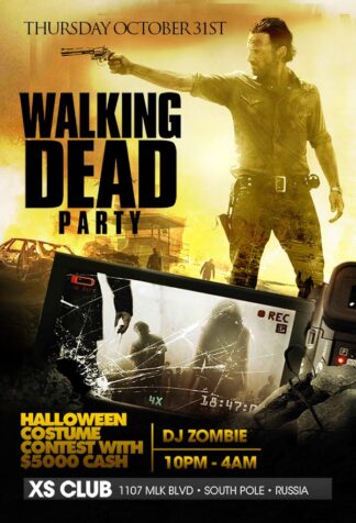 Hallo Walking Dead Party hallo walking dead party Seasonal flyers