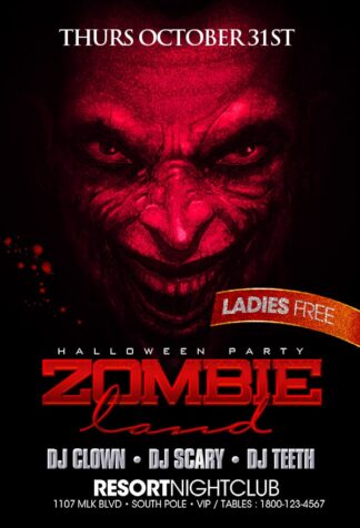 Hallo Zombie Land hallo zombie land Seasonal flyers
