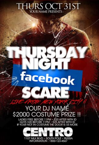 Halloween Facebook Scare halloween facebook scare Seasonal flyers