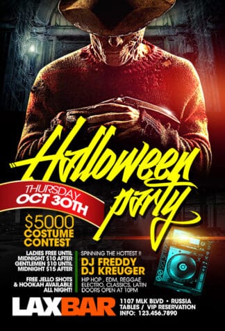 Halloween Freddy Party halloween freddy party Seasonal flyers