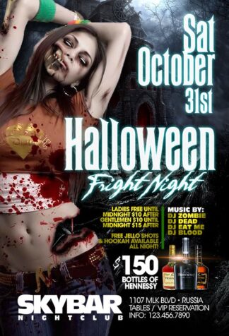 Halloween Fright Night halloween fright night Seasonal flyers
