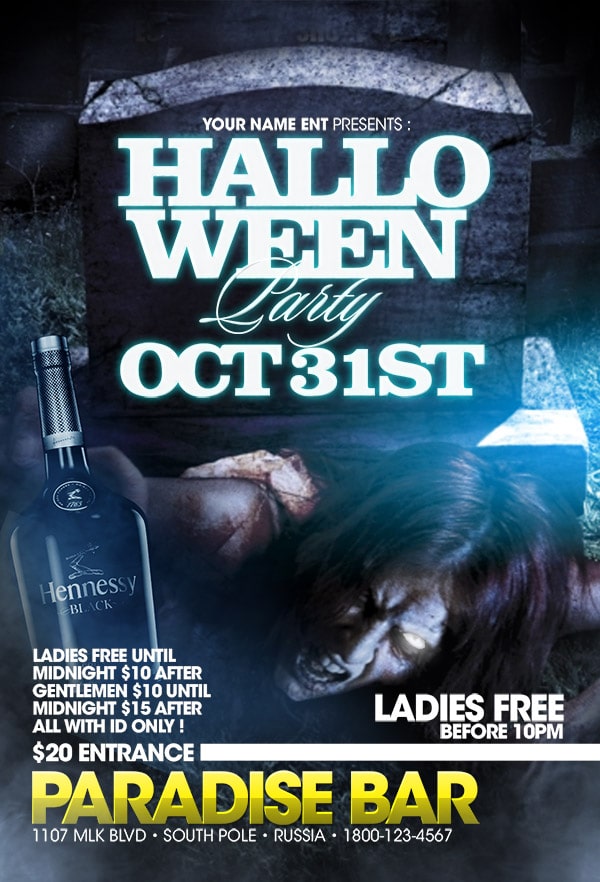 Halloween October Party halloween october party Seasonal flyers