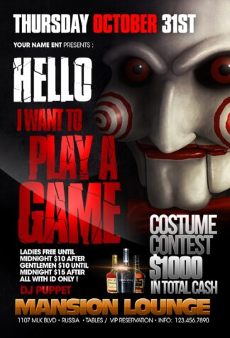 Halloween Saw halloween saw Seasonal flyers