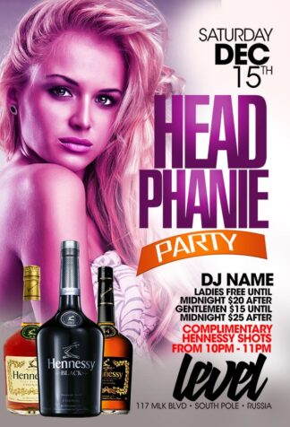 Headphanie Party headphanie party Event flyers