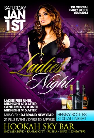 Hookah Ladies Night hookah ladies night Event flyers
