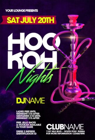 Hot Hookah Nights hot hookah nights Event flyers