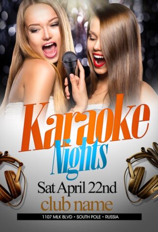 Hot Karaoke Nights hot karaoke nights Event flyers