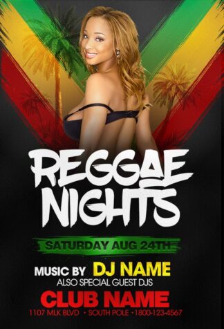 Hot Reggae Nights hot reggae nights Music flyers