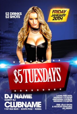 Hot Tuesdays hot tuesdays Event flyers